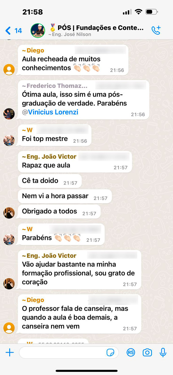Print do grupo da turma 1